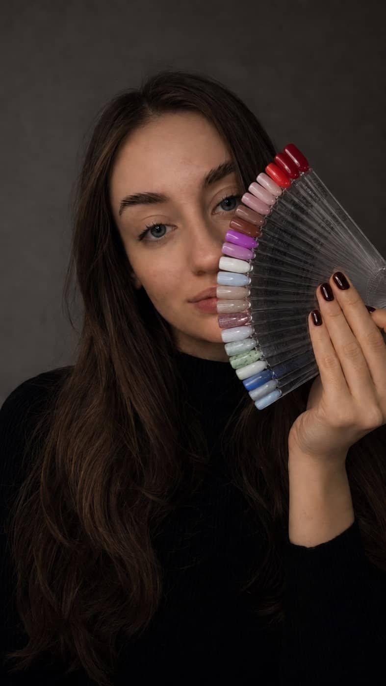 Tany, nail artist în Chișinău — alegem împreună nuanța de gel din paleta de culori