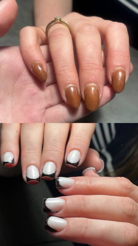 Înainte & după — manichiură Tany Nails, Chișinău