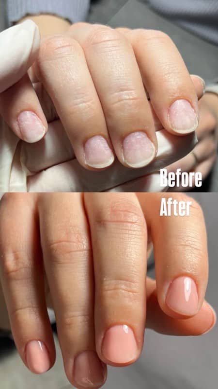 Înainte & după — manichiură Tany Nails, Chișinău