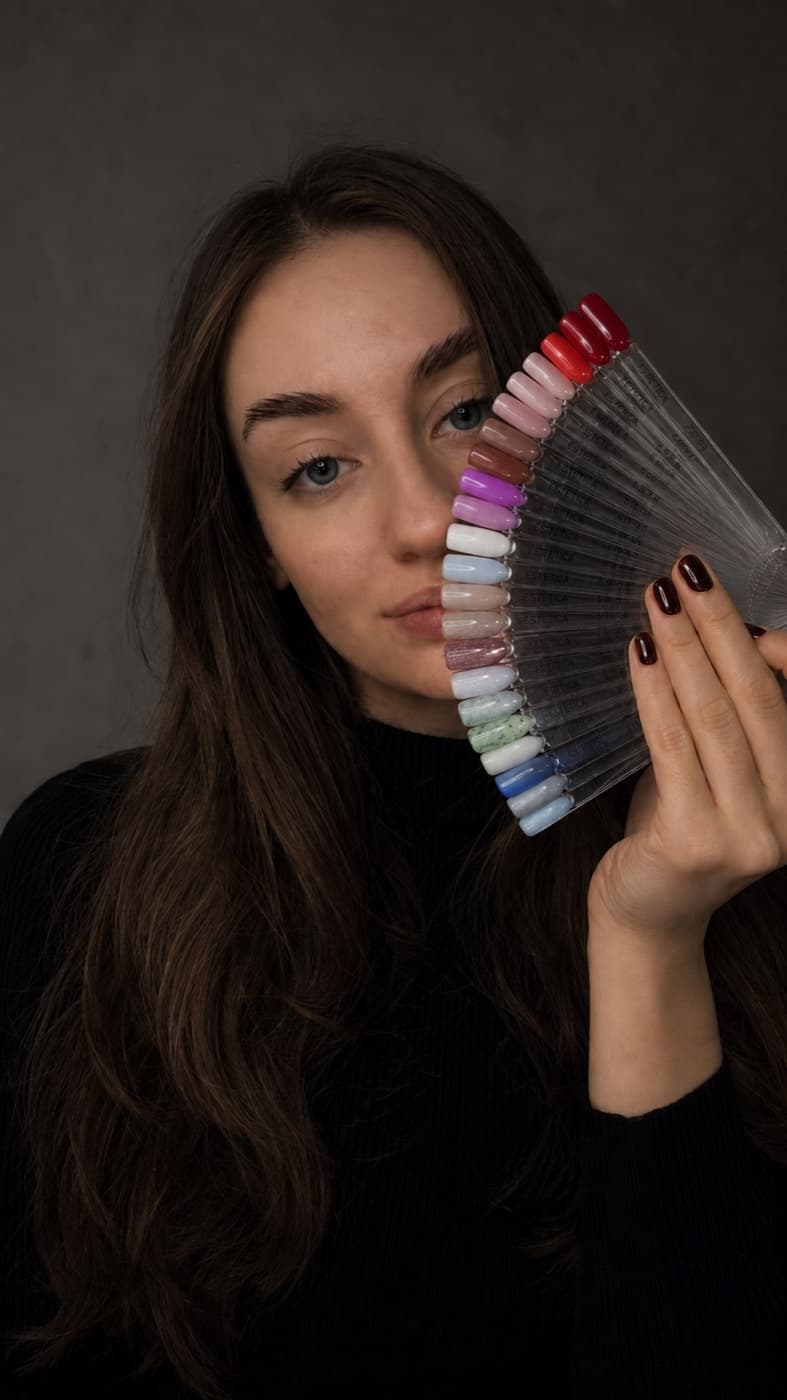 Tany, nail artist în Chișinău — alegem împreună nuanța de gel din paleta de culori